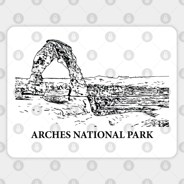 Arches National Park Sticker by Lakeric